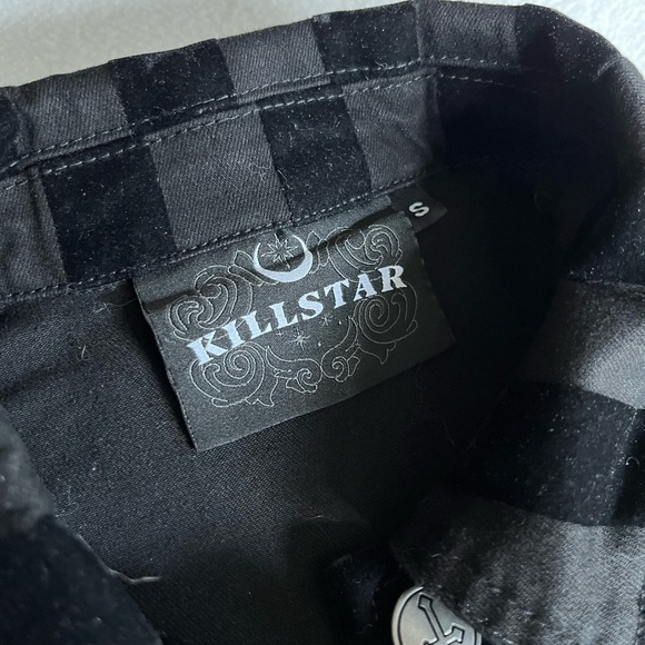 Killstar Notorious Trucker Cropped Vest - Picture 4 of 6